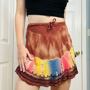 India Boutique Mini Skirt Key West Kitten Colorful Kawaii Fairy Dainty Small